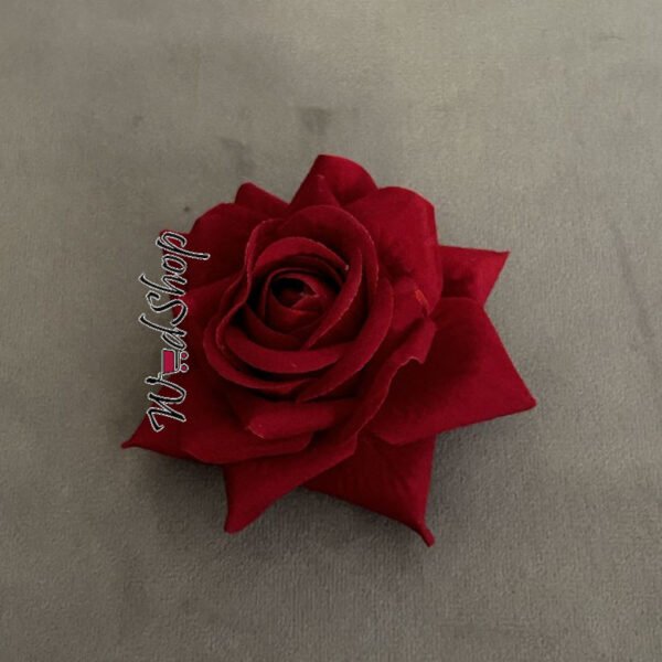 Hair Pin-Rose Flower Hair Clip For Girls/ Women (Red) - Hair Bun/ Juda Accessories