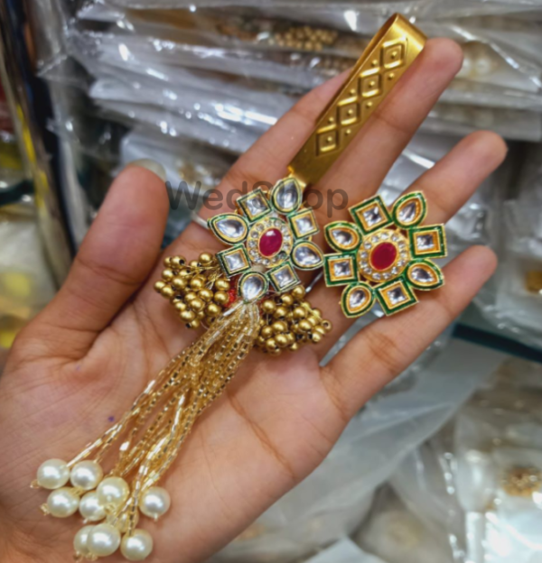 Kundan Stone Theme Guccha/ Keychain with ring combo for Woman